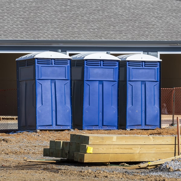 what is the maximum capacity for a single portable restroom in Garden City